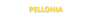 Der Vorname Pellonia