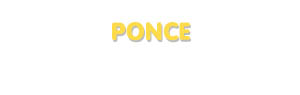 Der Vorname Ponce
