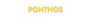 Der Vorname Ponthos