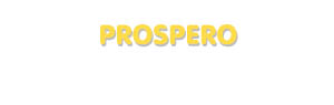 Der Vorname Prospero
