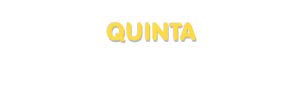 Der Vorname Quinta