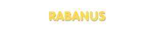 Der Vorname Rabanus