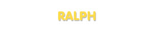 Der Vorname Ralph