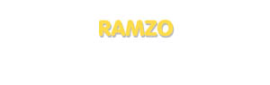 Der Vorname Ramzo