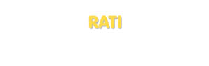 Der Vorname Rati