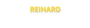 Der Vorname Reinard