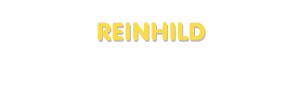 Der Vorname Reinhild