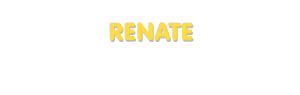 Der Vorname Renate