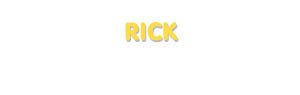 Der Vorname Rick