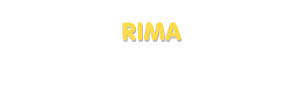 Der Vorname Rima