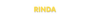 Der Vorname Rinda