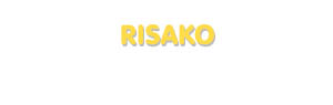 Der Vorname Risako