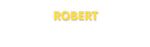 Der Vorname Robert