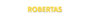 Der Vorname Robertas