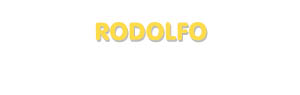 Der Vorname Rodolfo