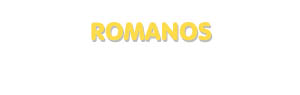 Der Vorname Romanos