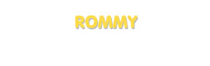 Der Vorname Rommy