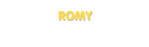 Der Vorname Romy
