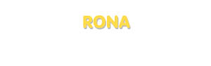 Der Vorname Rona