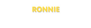 Der Vorname Ronnie