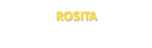 Der Vorname Rosita