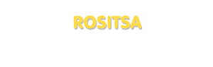 Der Vorname Rositsa