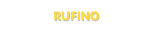 Der Vorname Rufino
