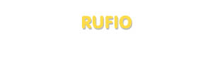 Der Vorname Rufio