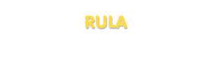 Der Vorname Rula