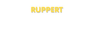Der Vorname Ruppert