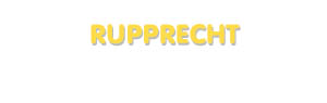 Der Vorname Rupprecht