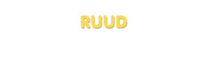 Der Vorname Ruud