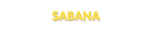 Der Vorname Sabana