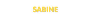 Der Vorname Sabine