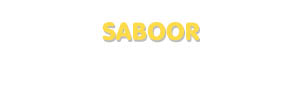 Der Vorname Saboor