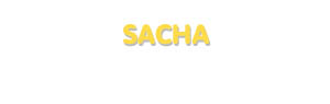 Der Vorname Sacha