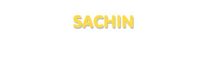Der Vorname Sachin