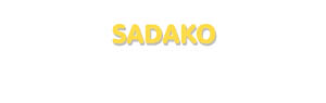 Der Vorname Sadako