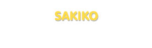 Der Vorname Sakiko