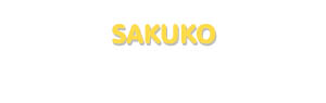 Der Vorname Sakuko