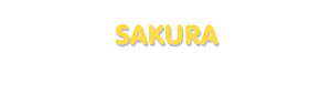 Der Vorname Sakura