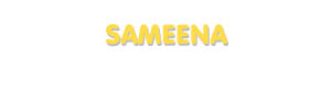 Der Vorname Sameena
