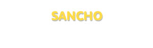 Der Vorname Sancho