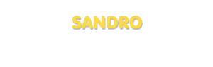 Der Vorname Sandro