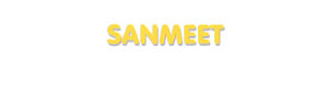 Der Vorname Sanmeet