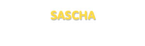 Der Vorname Sascha