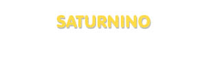 Der Vorname Saturnino