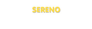 Der Vorname Sereno