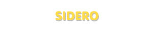 Der Vorname Sidero