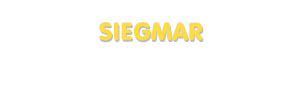 Der Vorname Siegmar